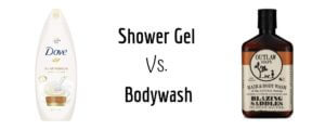 shower gel vs. body wash